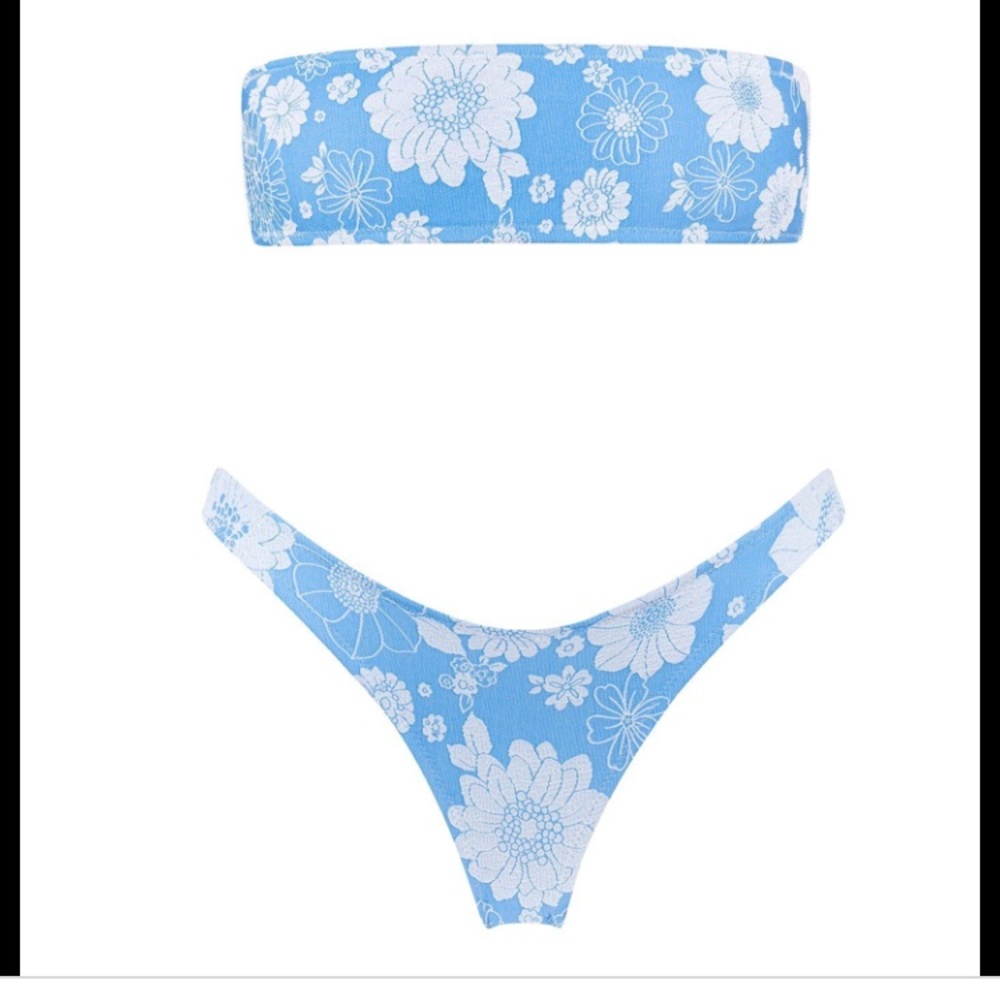 Triangl blue floral bikini